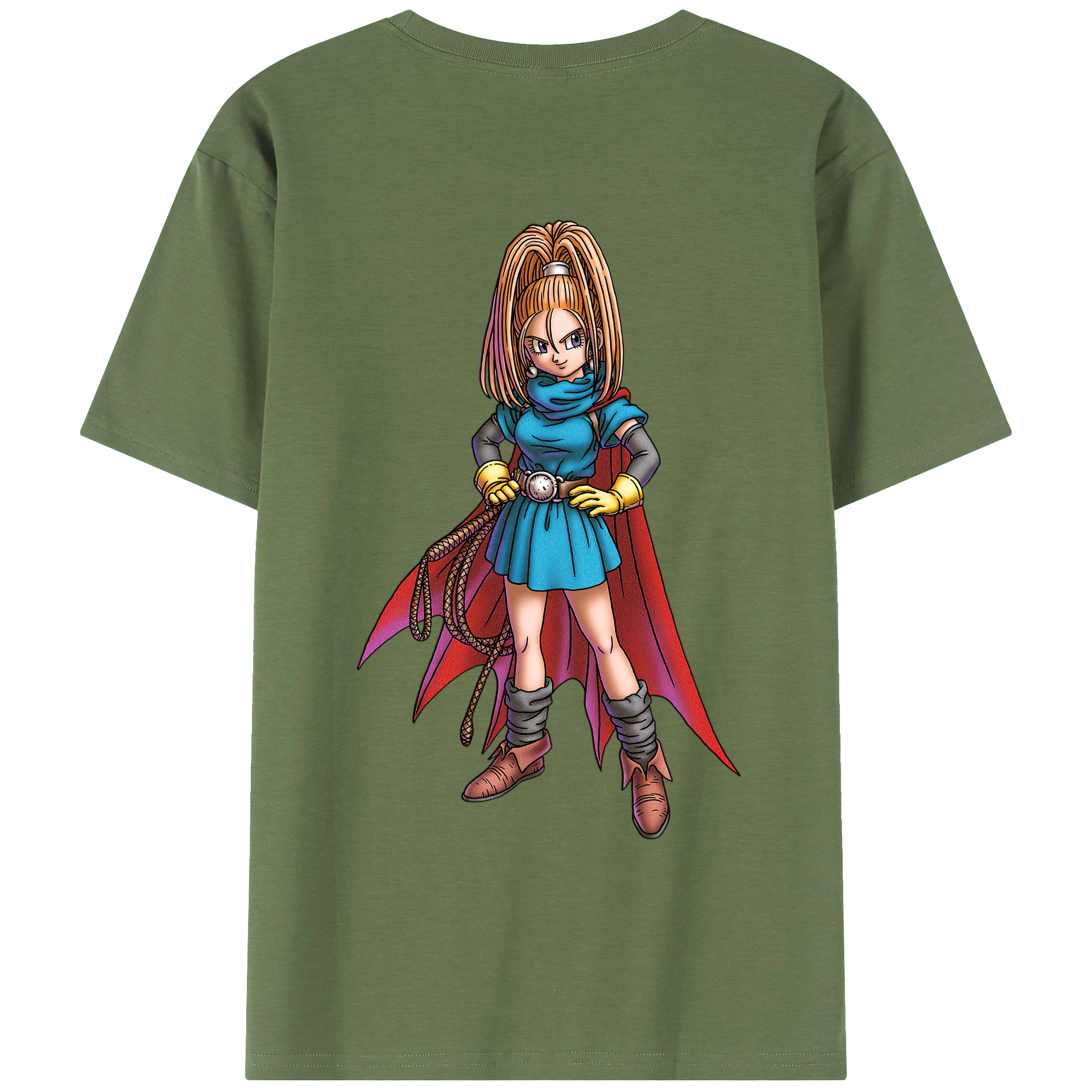 （画像用） ドラゴンクエスト Doragon Kuesuto Dragon Quest 綿100％ メンズ半袖Tシャツ（バックプリント） 通気性